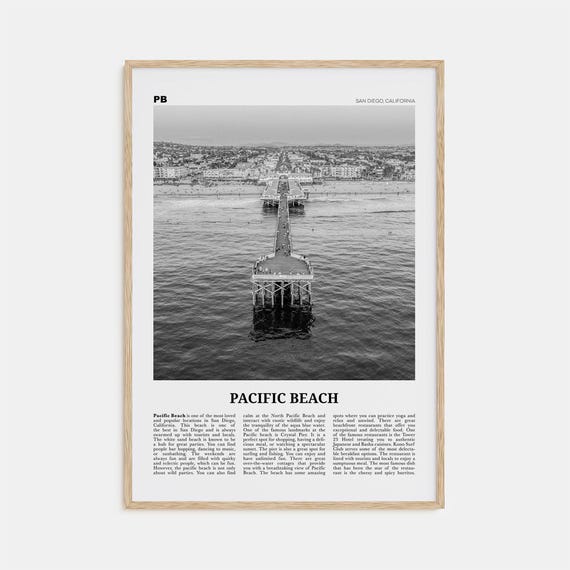 Pacific Beach, San Diego California Travel Poster
