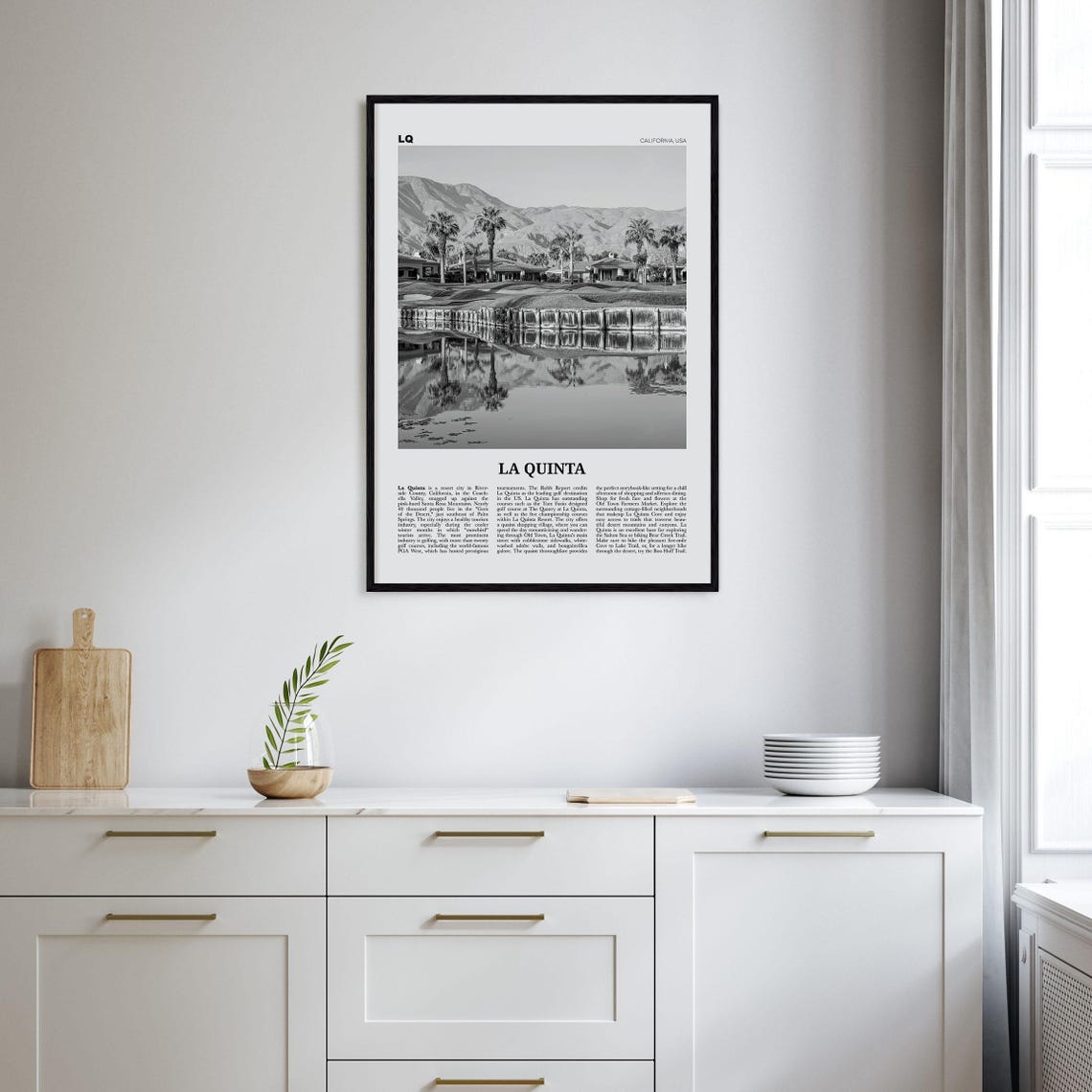 La Quinta Black And White No. 2 Travel Poster - Image 2