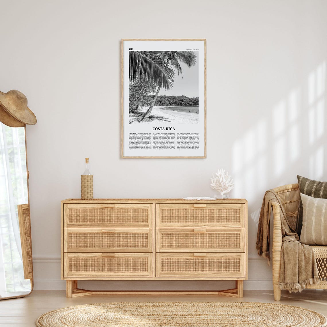 Costa Rica Black and White No. 2 Art Print - Image 4