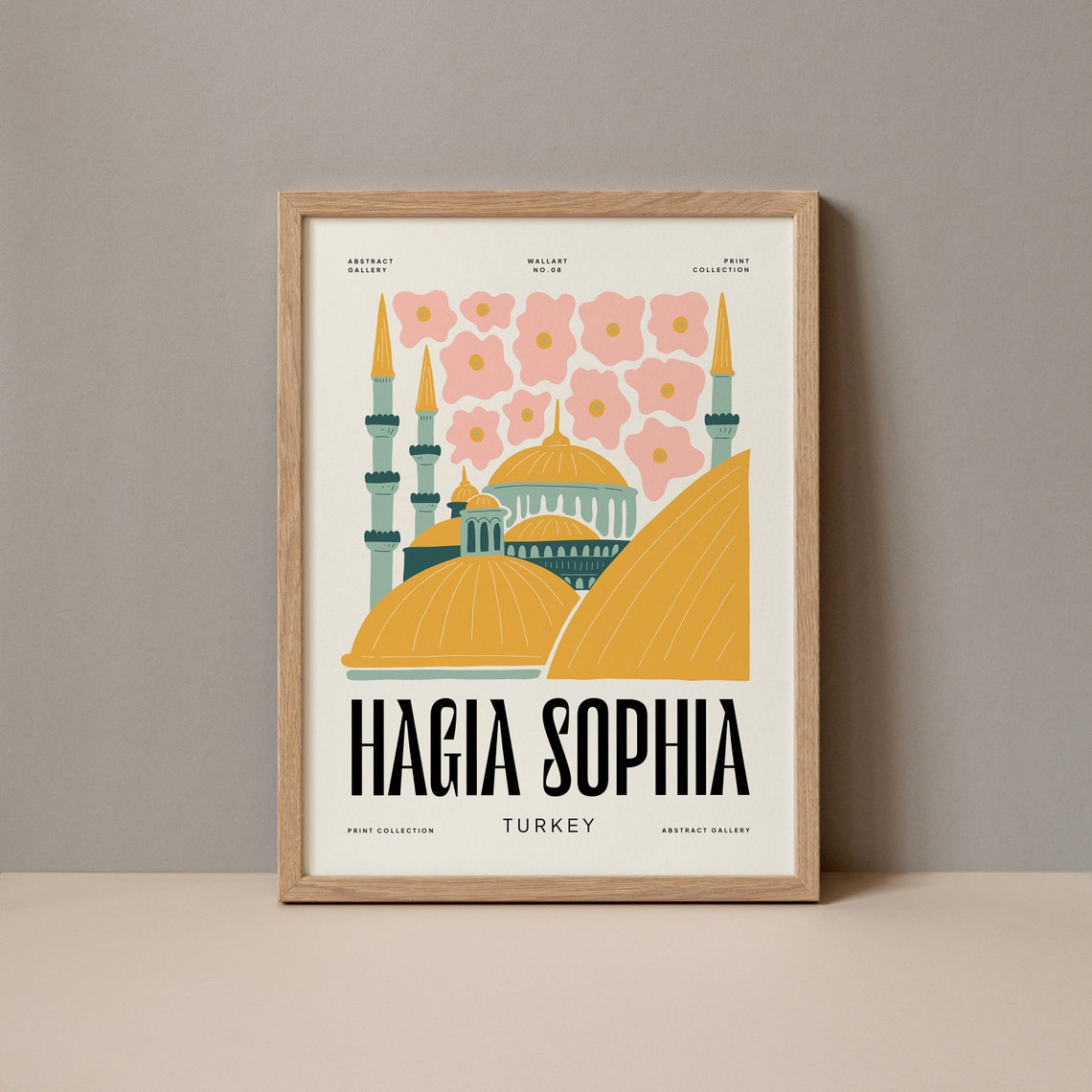 Hagia Sophia Turkey Poster Hagia Sophia Turkey Print Hagia Sophia Turkey Travel Poster Hagia Sophia Turkey Exhibition Trendy Art