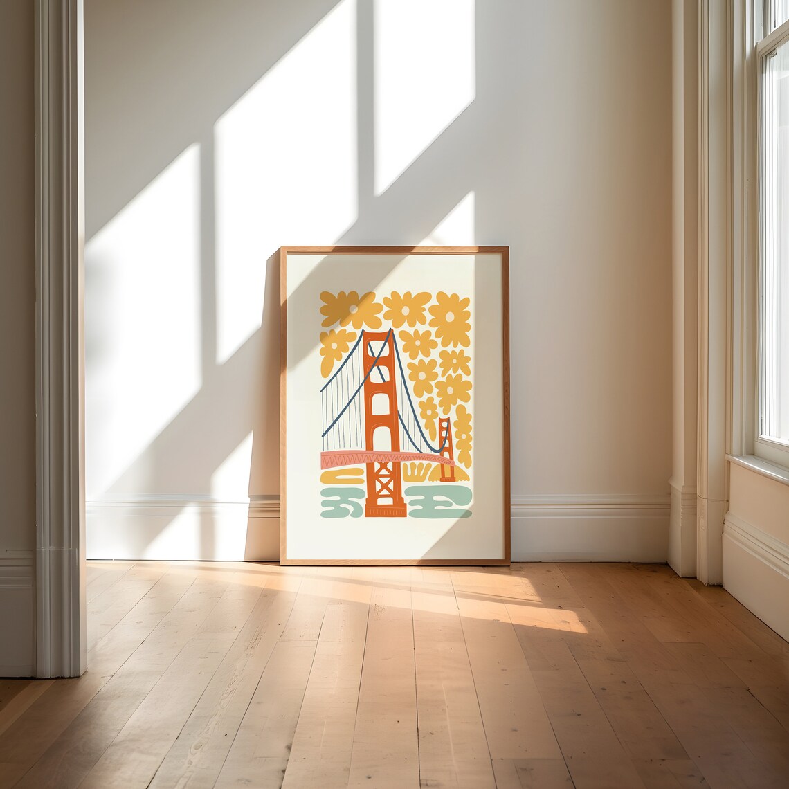 Golden Gate Bridge Exhibition Travel Poster - Image 3