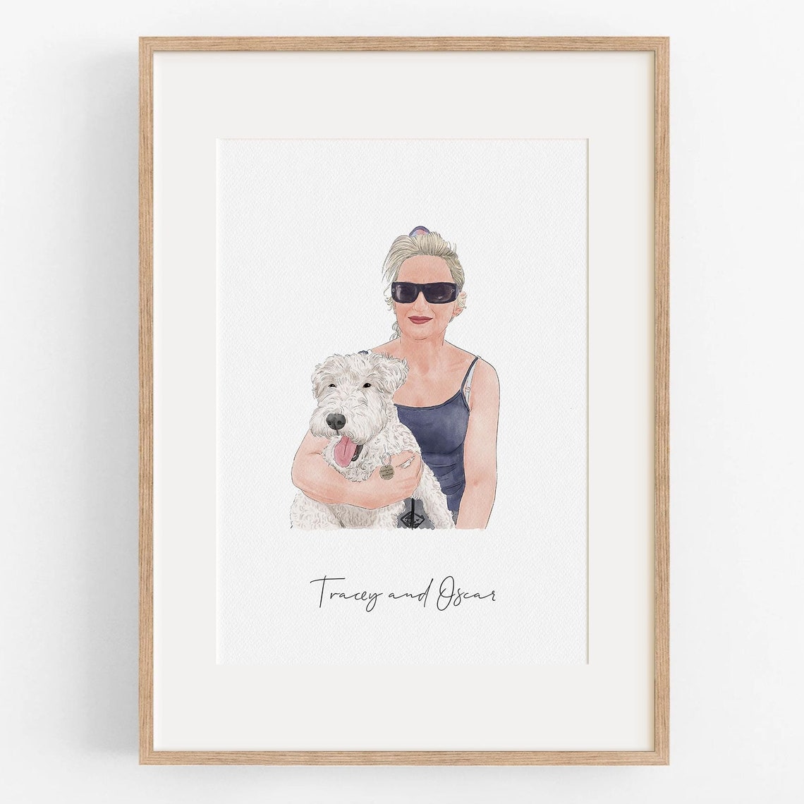 Custom Portrait From Photo Mother Gift From Daughter Watercolor Painting Personalized Grandma Mothers Day Gift Mom Birthday Gifts