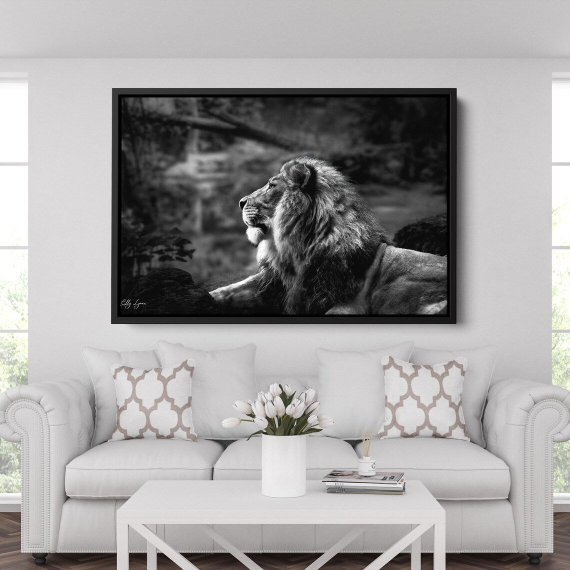 Lion Print, Wildlife Photography Home Decor