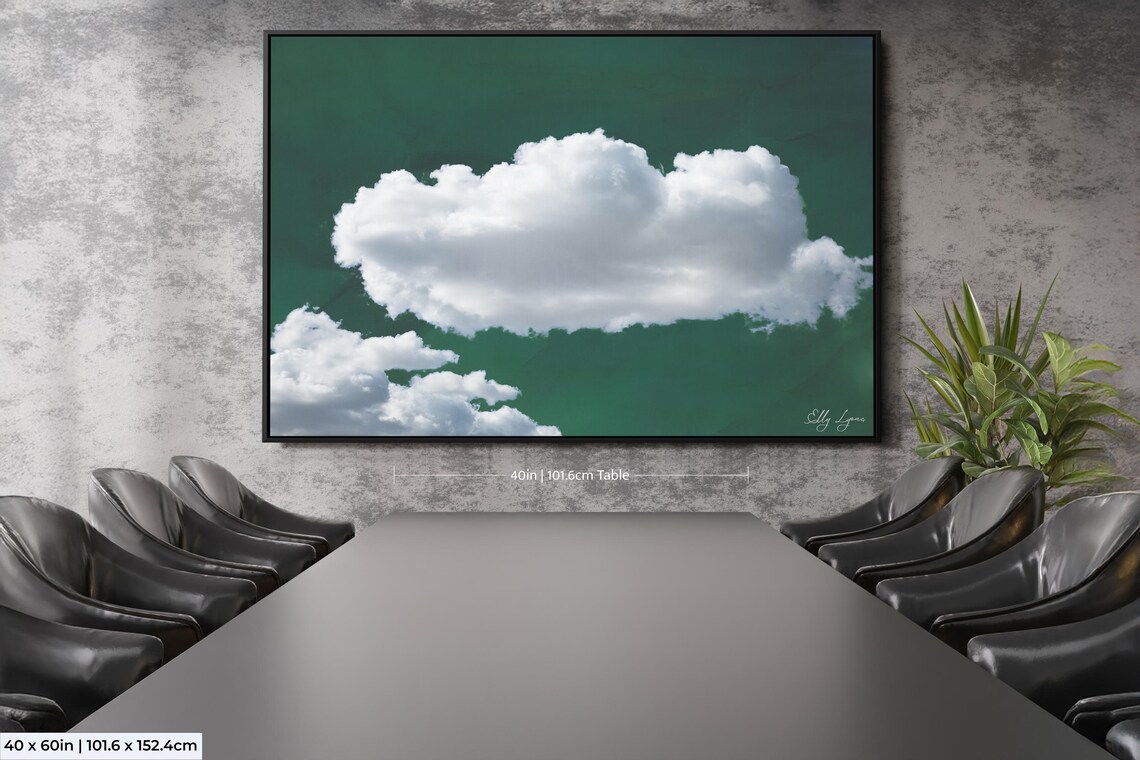Cloud Wall Art, Minimalist Abstract Wall Decor - Image 2