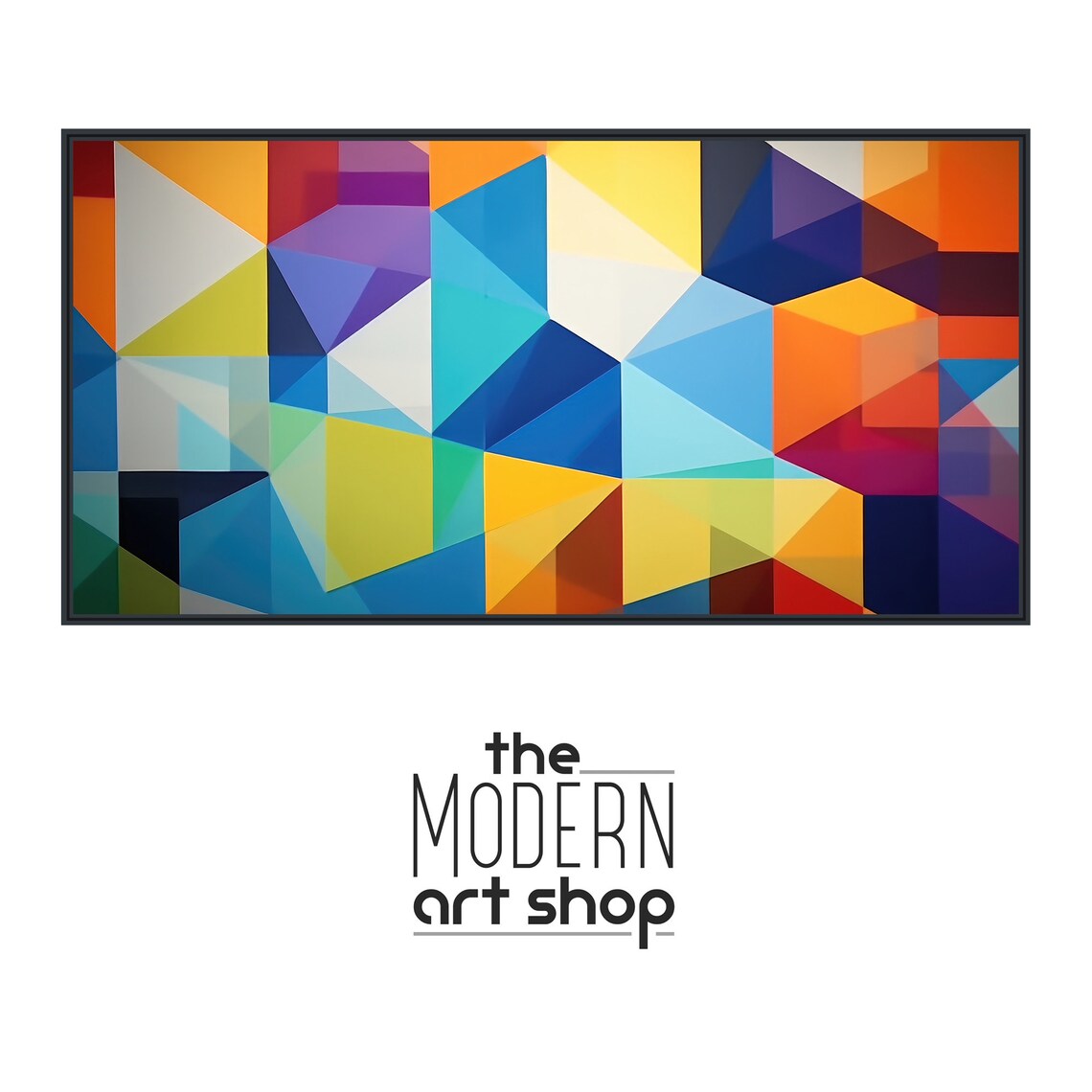 Geometric Jazz, Modern Abstract Wall Art Print - Image 4