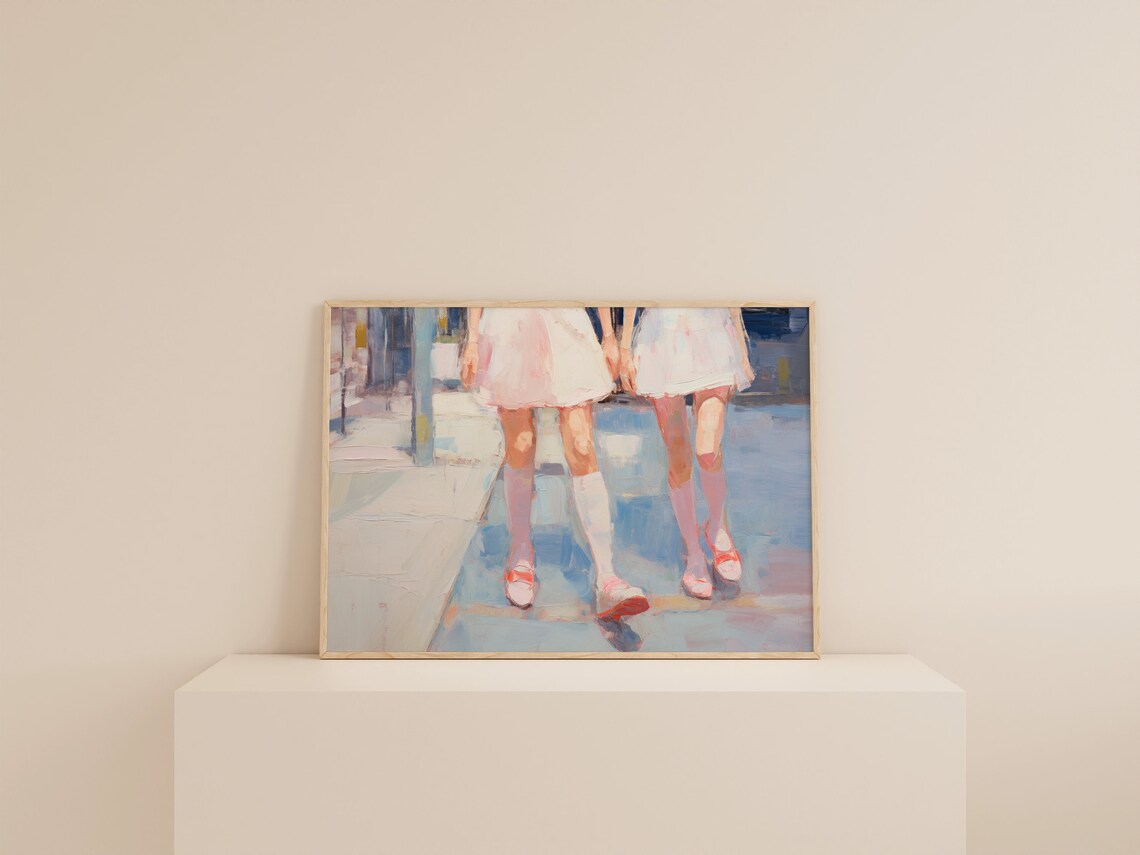 Girly Pink Vintage Print, Preppy Dorm Decor - Image 2
