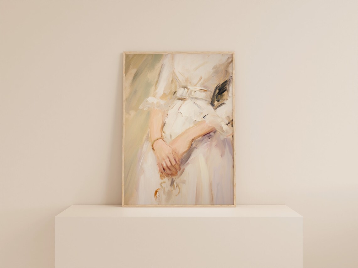 Book Nook Warm Aesthetic Painting Art Print - Image 2