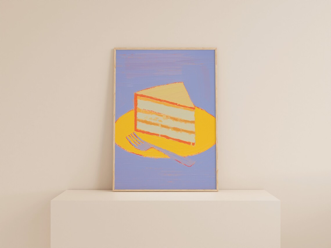 Cake Art Print, Cute Kitchen Y2K Aesthetic - Image 2
