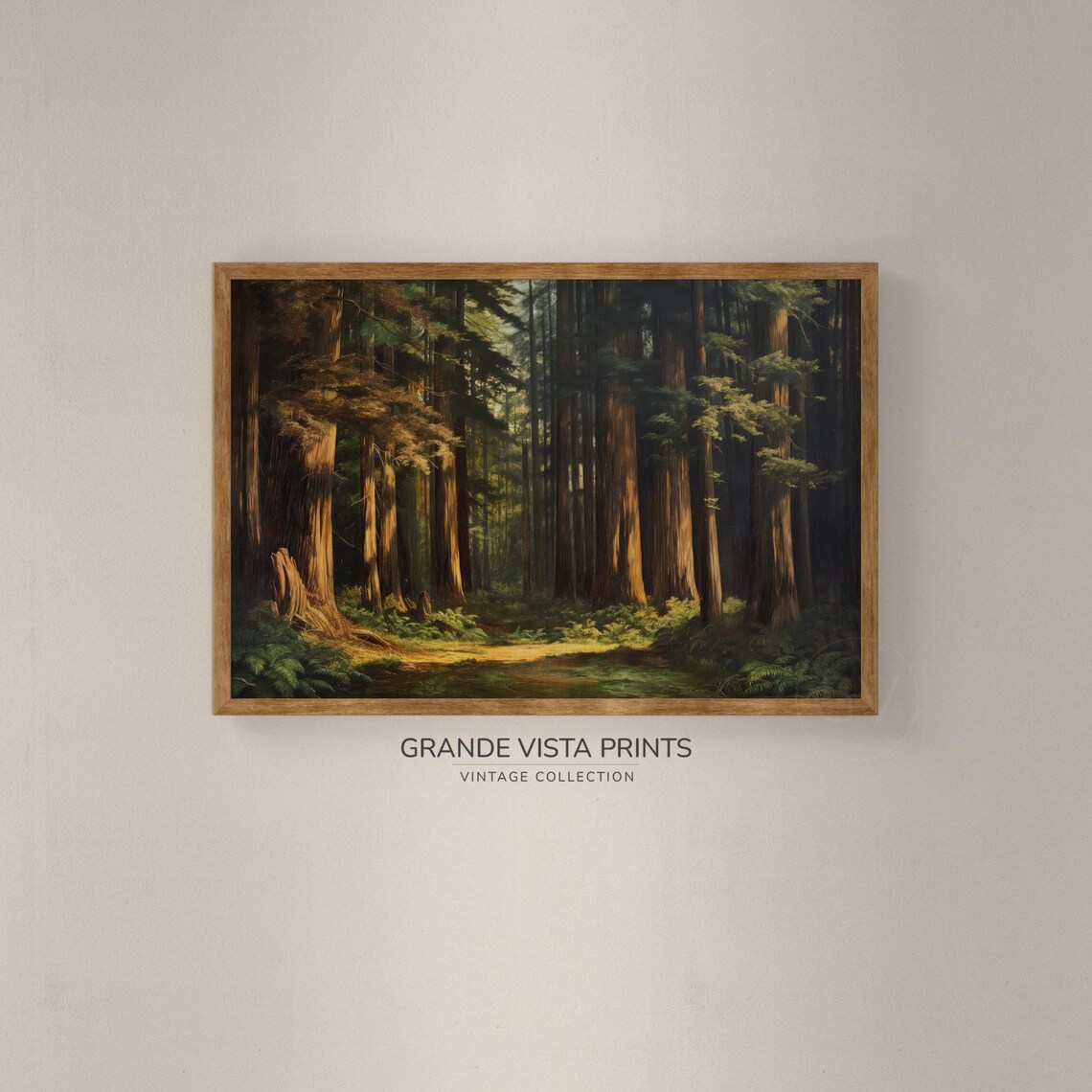 Redwood Forest Landscape Art Print, Redwood Trees - Image 2