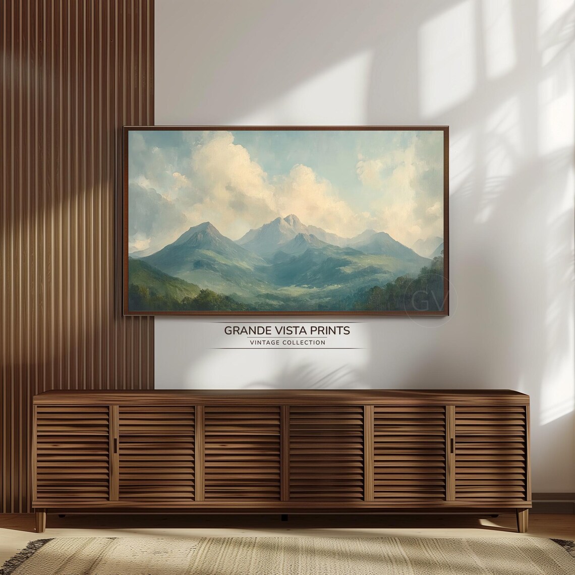 Mountain Landscape Frame Tv Art Mountain Forest Wallpaper Gv4637 - Image 3