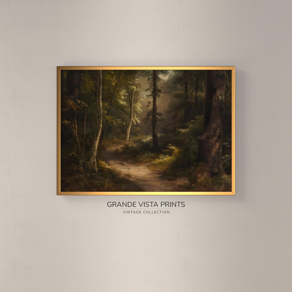 Forest Path Landscape Painting