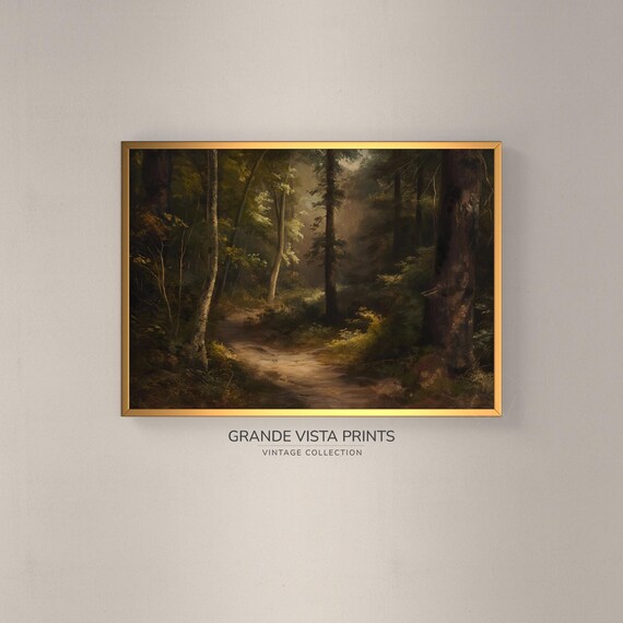 Forest Path Landscape Painting
