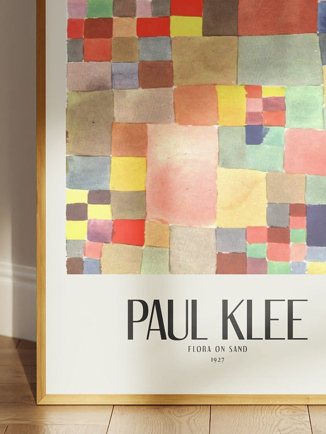Paul Klee Flora On Sand 1927 Colorful Patchwork Squares Poster - Image 3