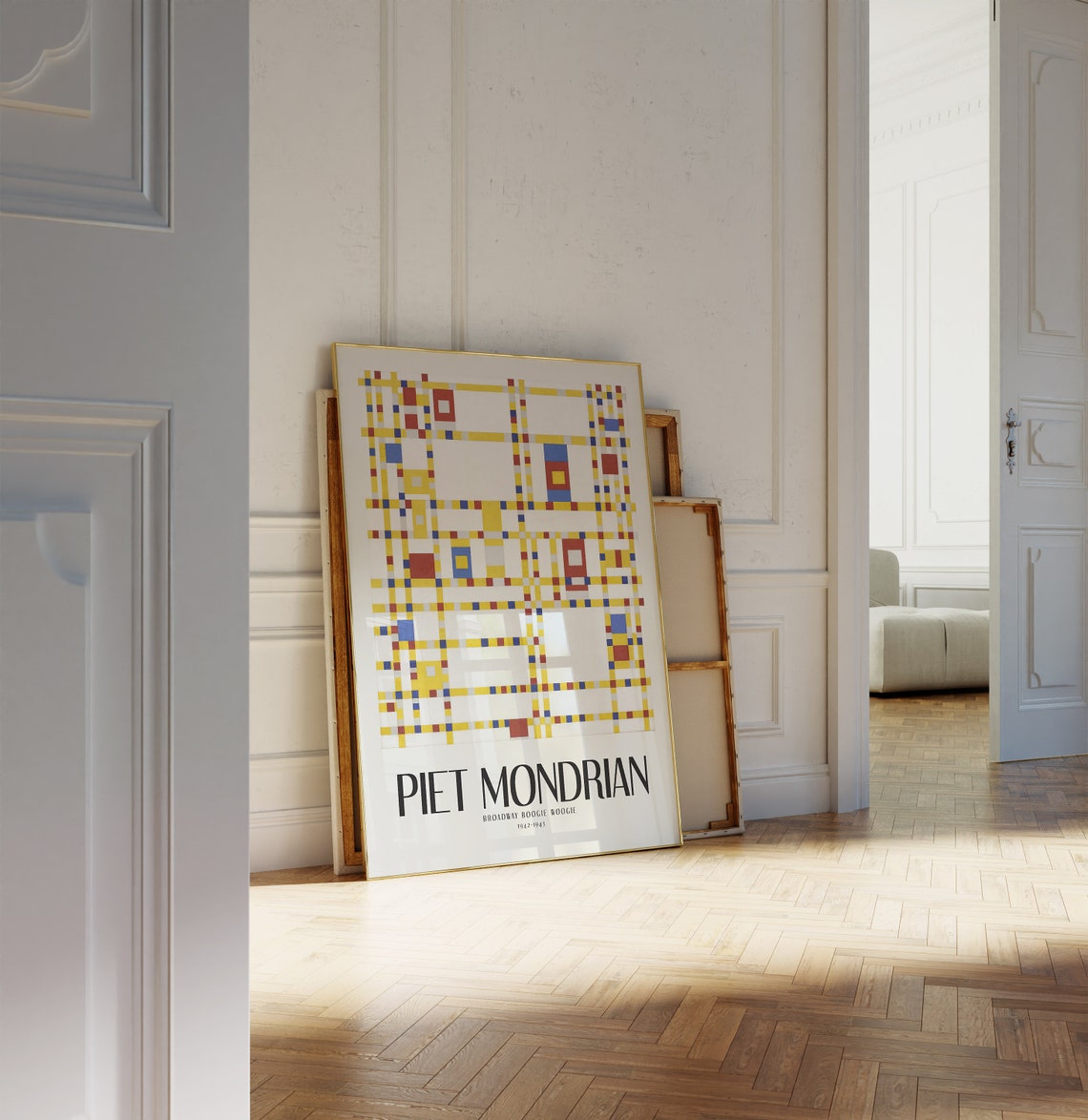 Piet Mondrian Broadway Boogie Woogie 1942 Grid Rhythm Poster - Image 2