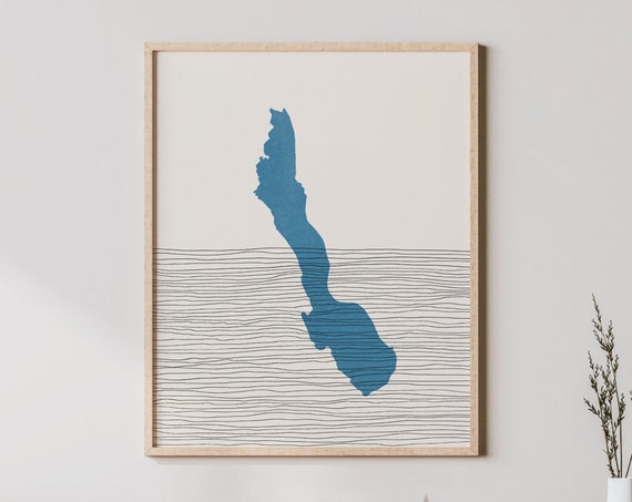 Keechelus Lake Art Boho Print Washington Picture Lakehouse Wall Decor