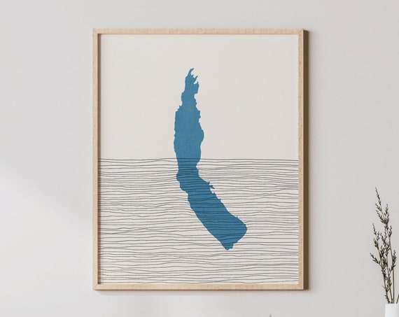 Cle Elum Lake Art Boho Print Washington Picture Lakehouse Wall Decor