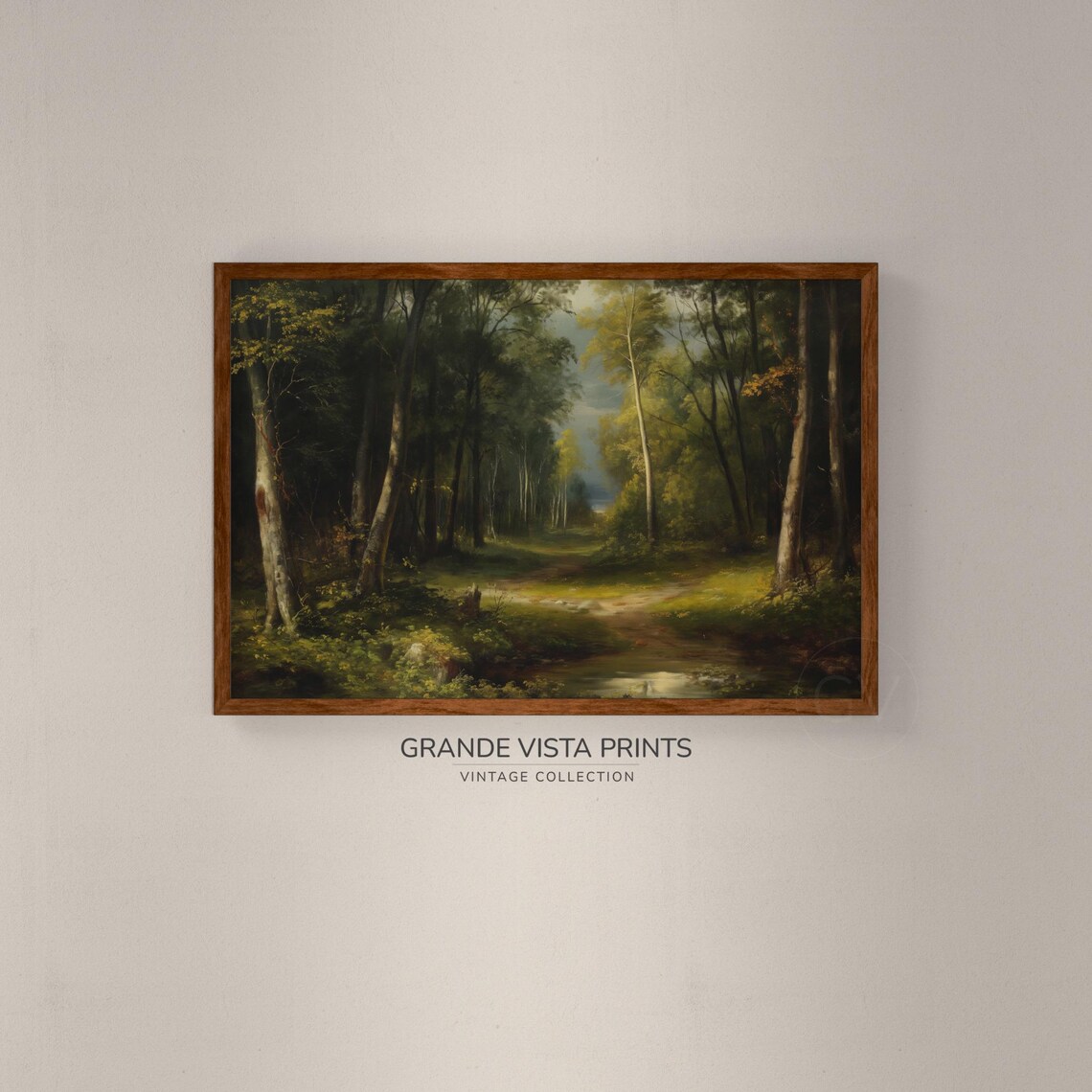 Forest Nature Landscape Painting Wall Art Instant Print Gv4185 - Image 2