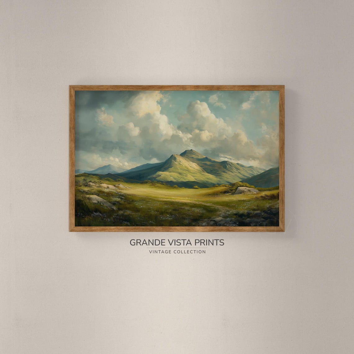 Mountain Range Landscape Painting Mountain Painting Wall Art Mountain Landscape Instant Gv4241 - Image 2
