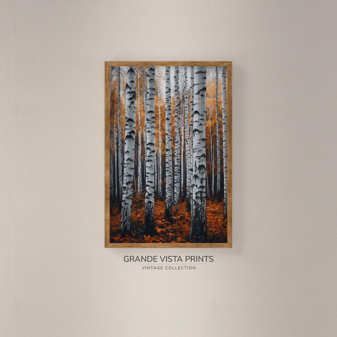 Autumn Trees Fall Forest Painting, Autumn Landscape - Image 2