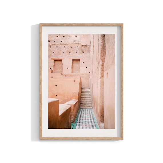 Boho Marrakech Photography Poster, Moroccan Architecture