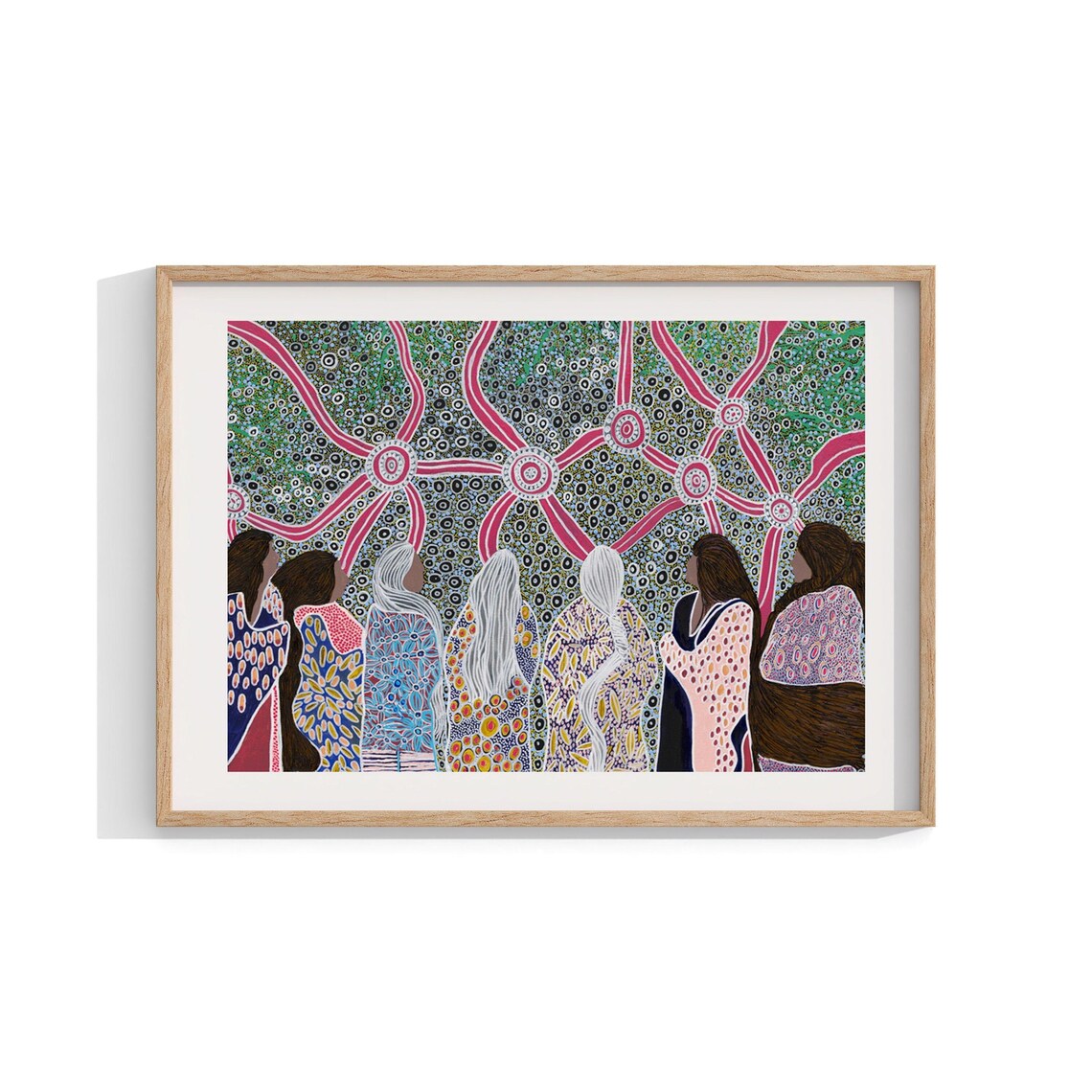Aboriginal Art Indigenous Art Print, Australian Decor