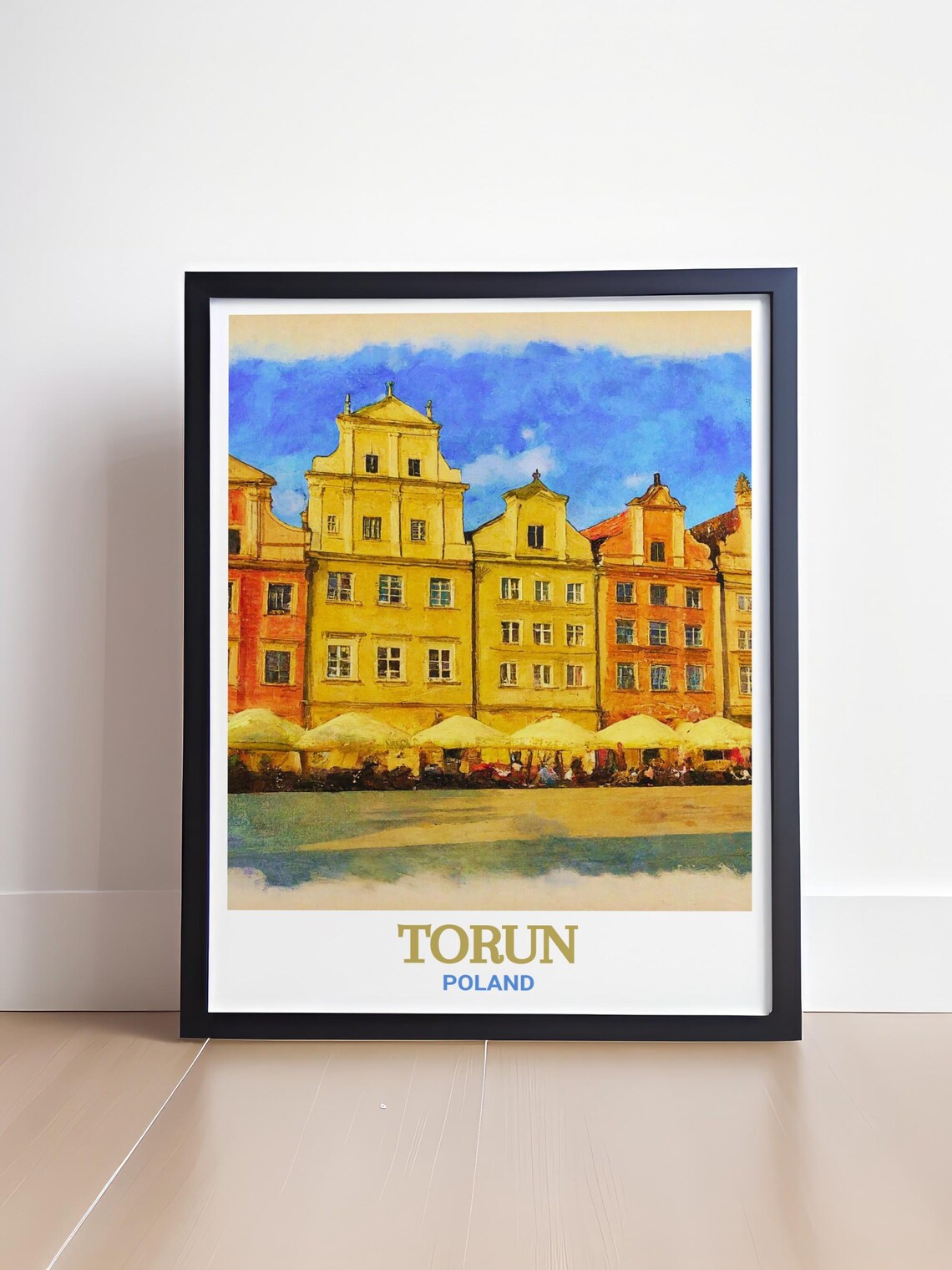 Torun Poland Old Town Square Colorful Baroque Facades Travel Poster - Image 4