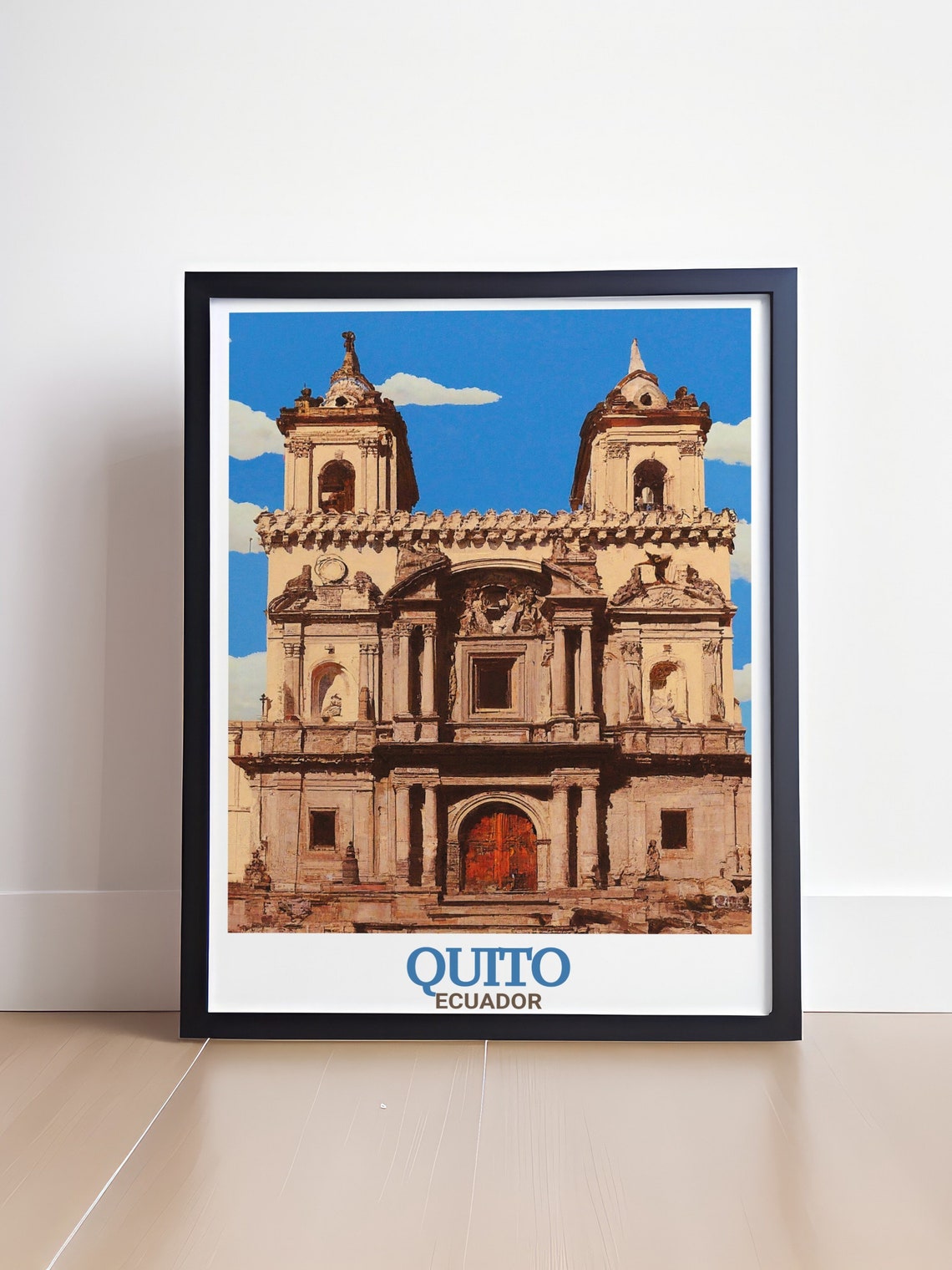 Quito Ecuador La Compania De Jesus Church Baroque Facade Travel Poster - Image 4
