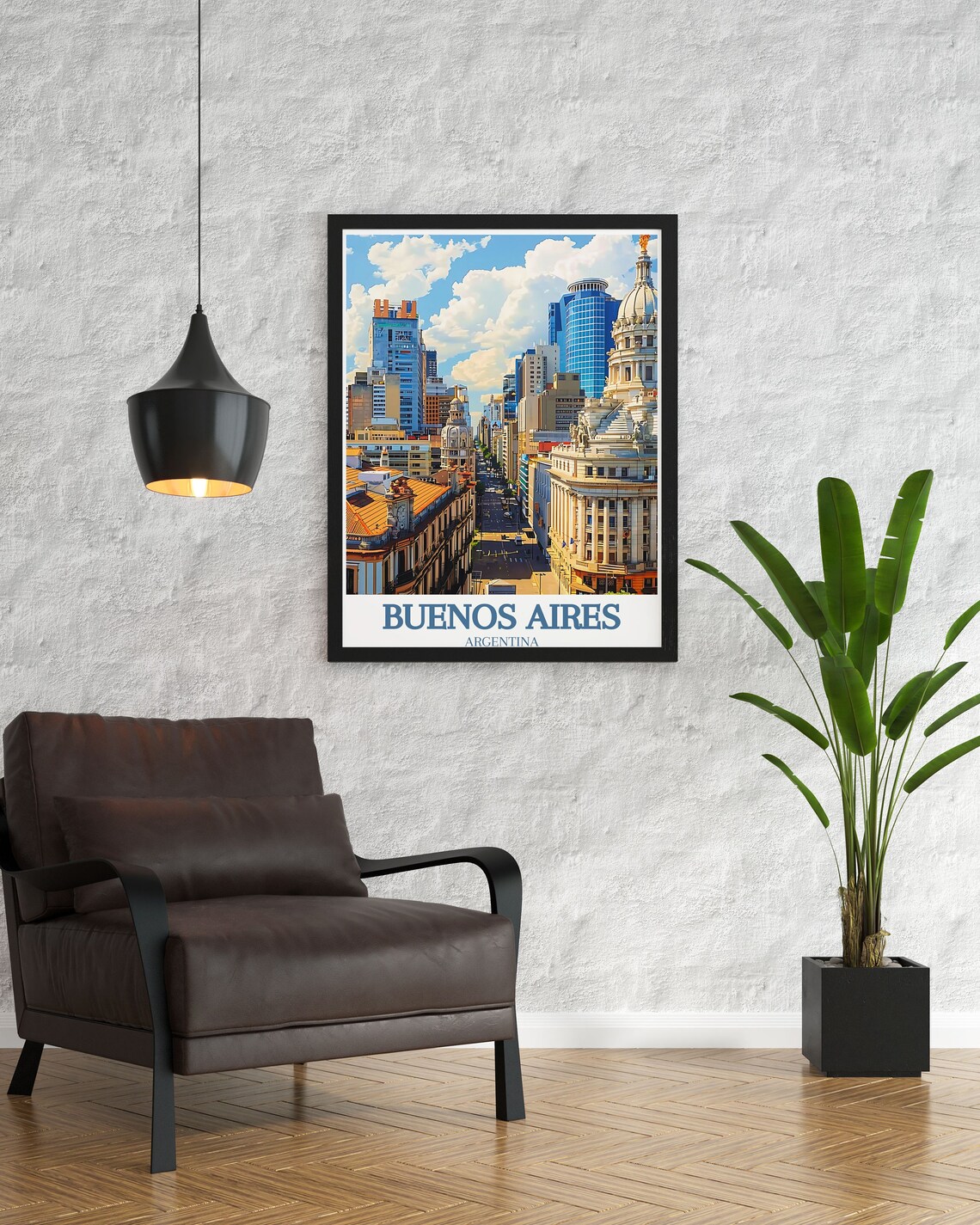 Buenos Aires Argentina City Skyline Modern Towers Blue Sky Poster - Image 2