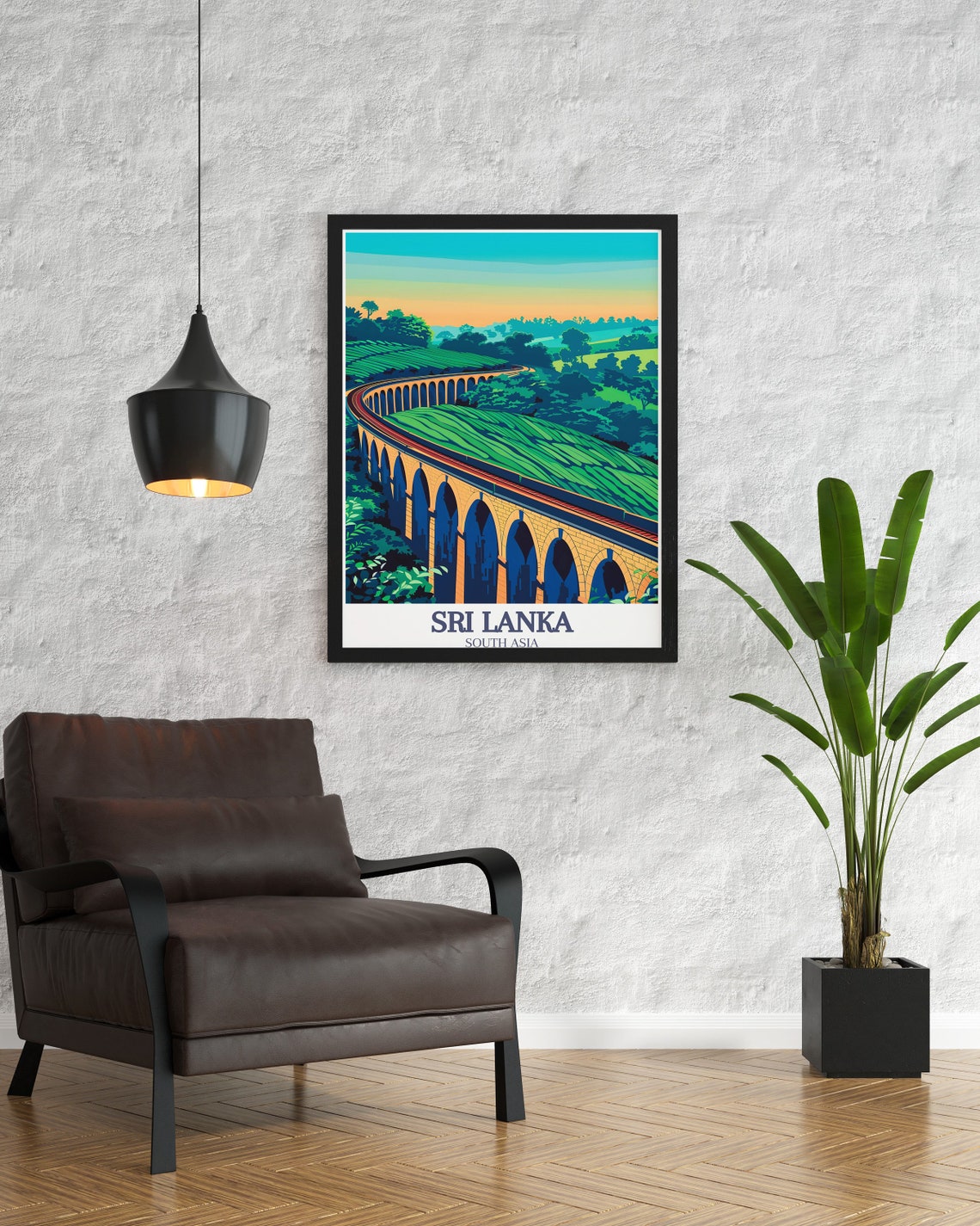 Sri Lanka Nine Arch Bridge Sunset Tea Country Viaduct Poster - Image 3