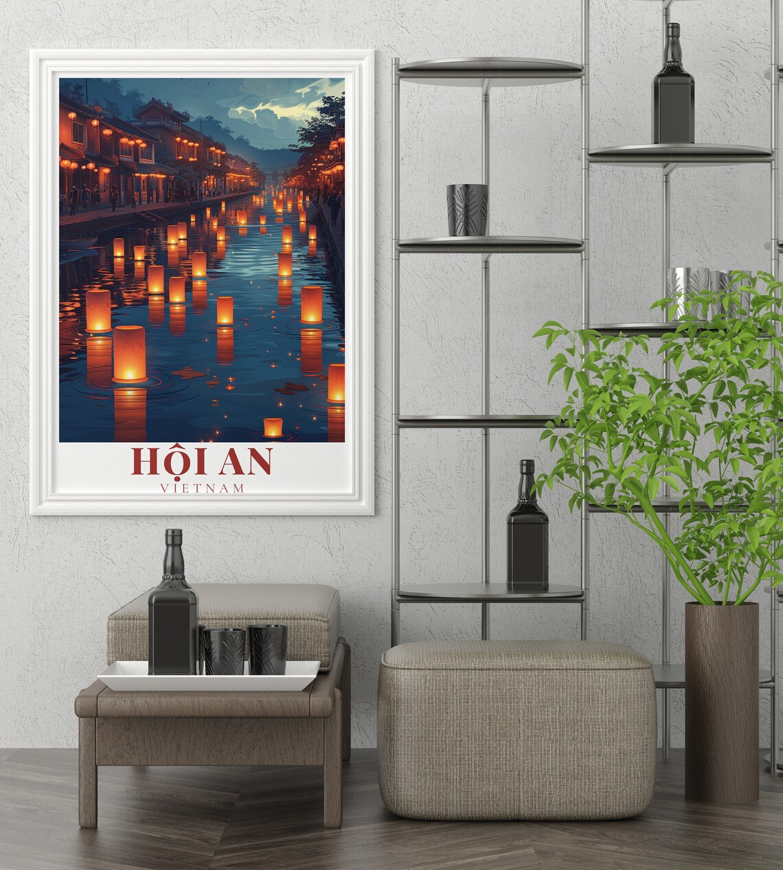 Hoi An Lantern Festival Vietnam Travel Poster - Image 3