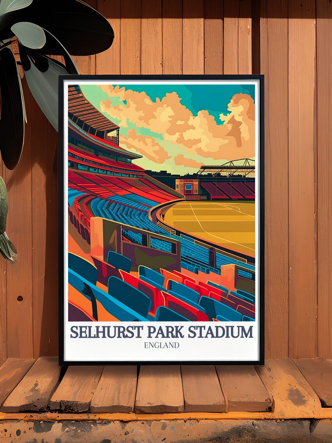 Selhurst Park Stadium Football Grandstand England Sports Poster - Image 2