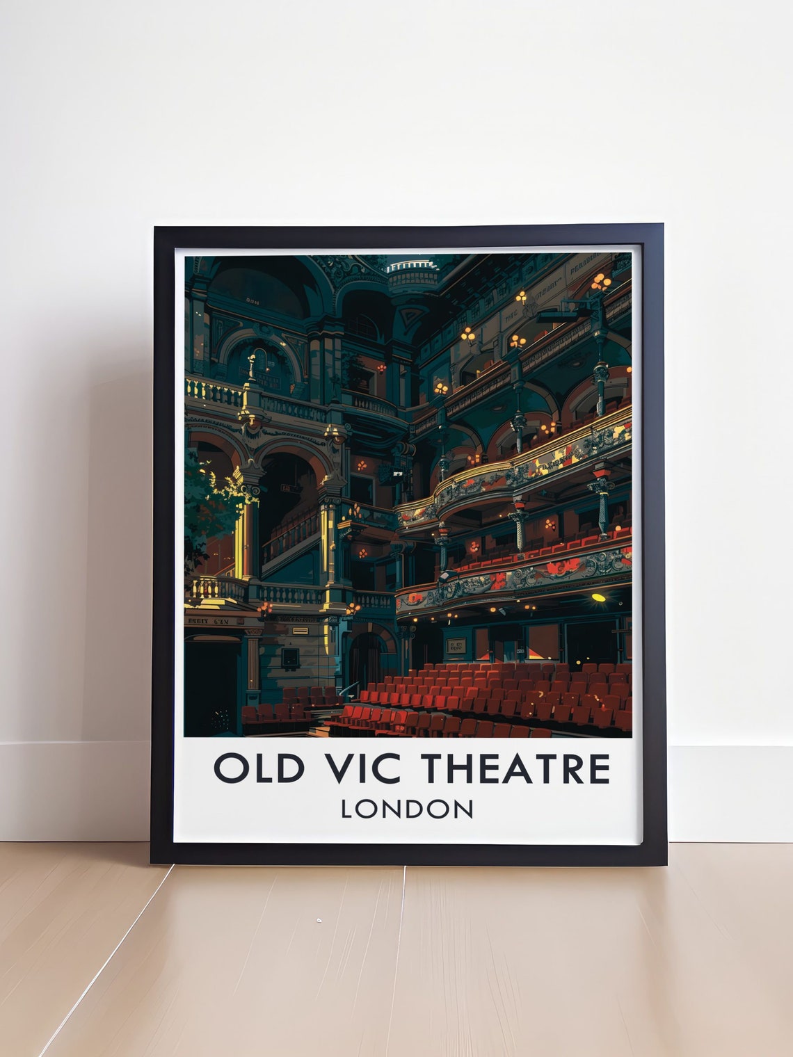 Old Vic Theatre London Historic Auditorium Interior Art Poster - Image 4