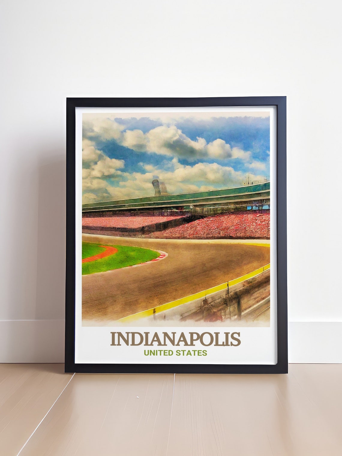 Indianapolis Motor Speedway Famous Oval Track Corner Travel Poster - Image 4