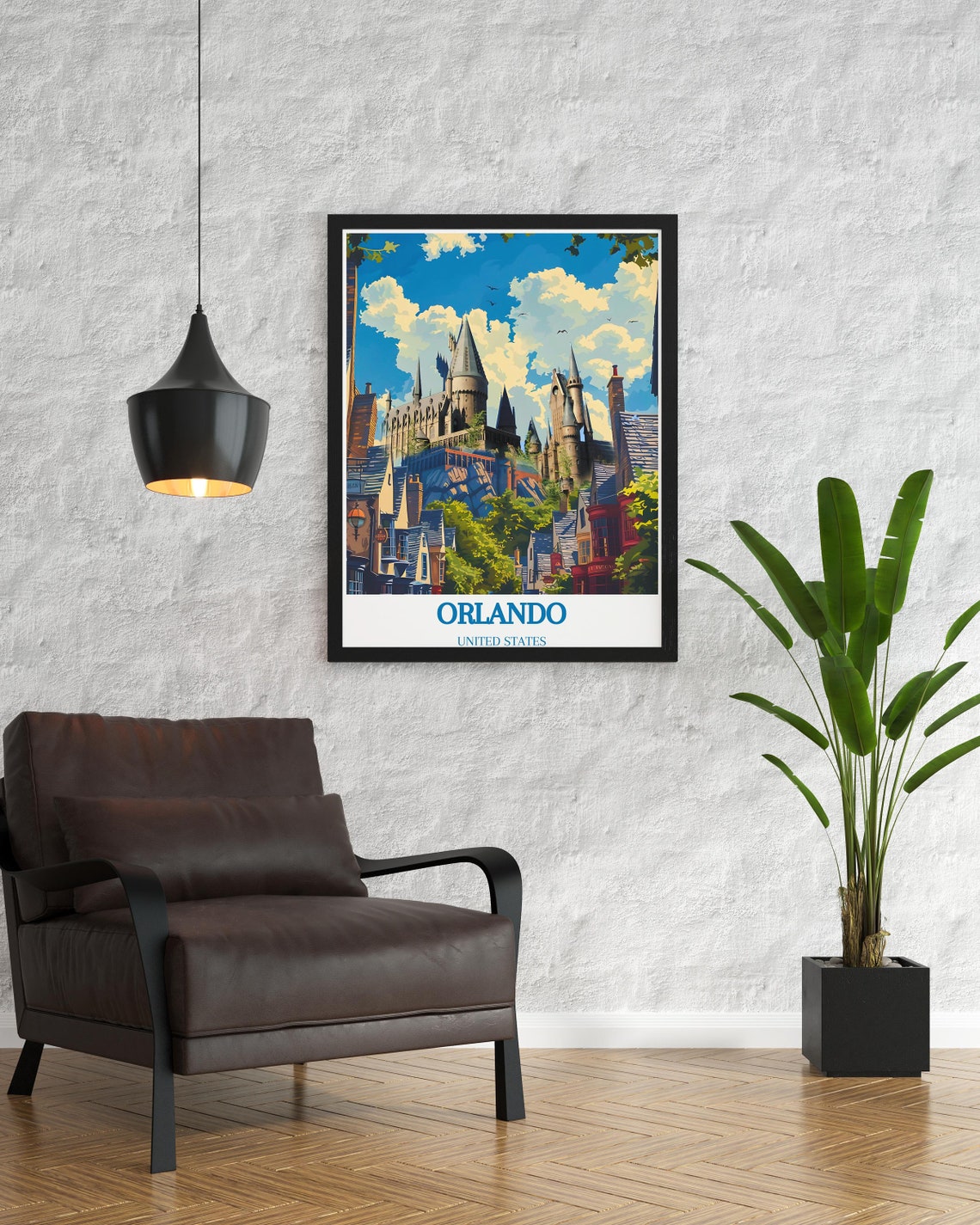 Orlando Florida Wizarding World Hogwarts Castle Street Poster - Image 2