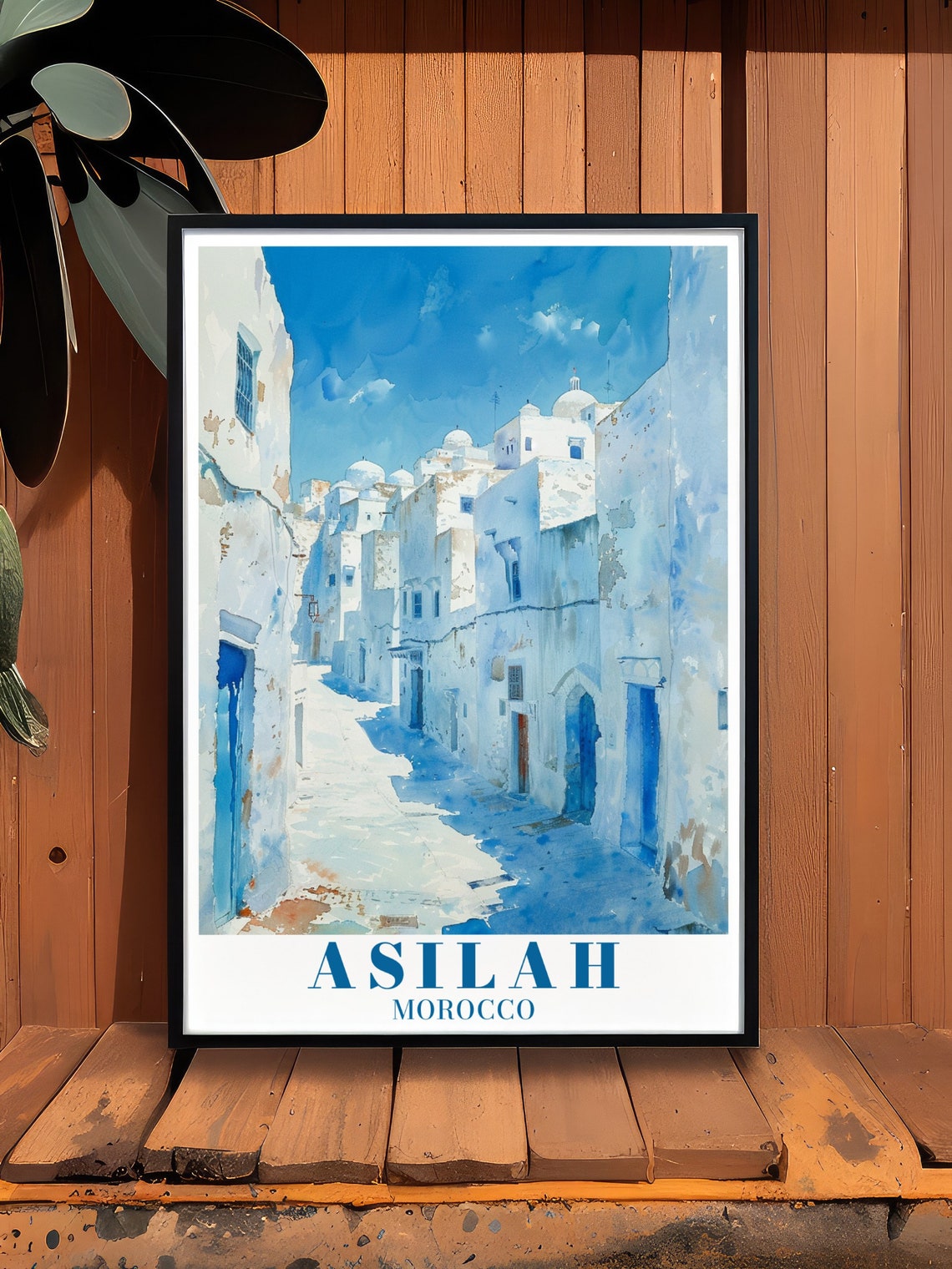 Asilah Travel Poster Medina Of Asilah Poster Medinaofasilah Decor Medinaofasilah Print Asilah Print Asilah Decor Asilah Gift - Image 2