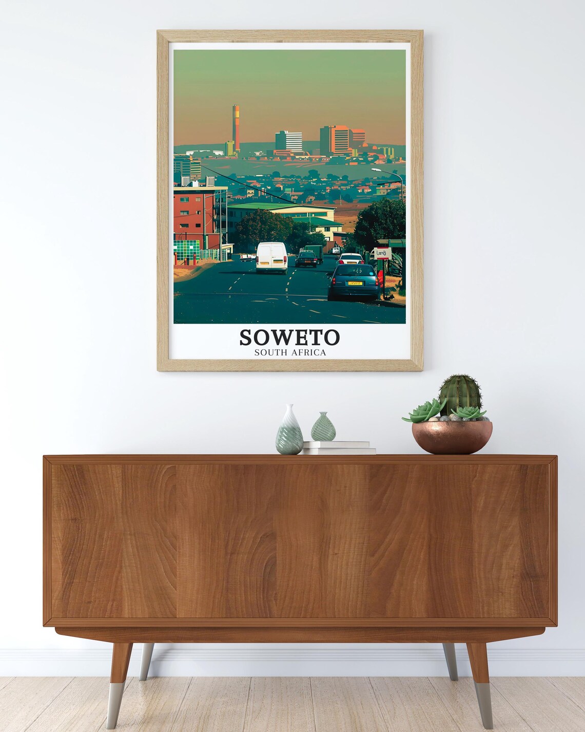 Soweto South Africa Urban Street View Johannesburg Skyline Poster - Image 3