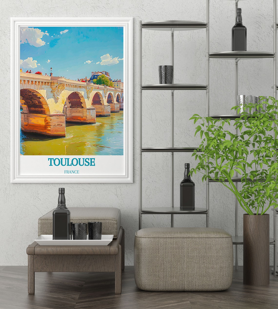 Elegant Toulouse Wall Art A Glimpse Into French Urban Beauty France Travel Gift Toulouse Decor Collection - Image 2