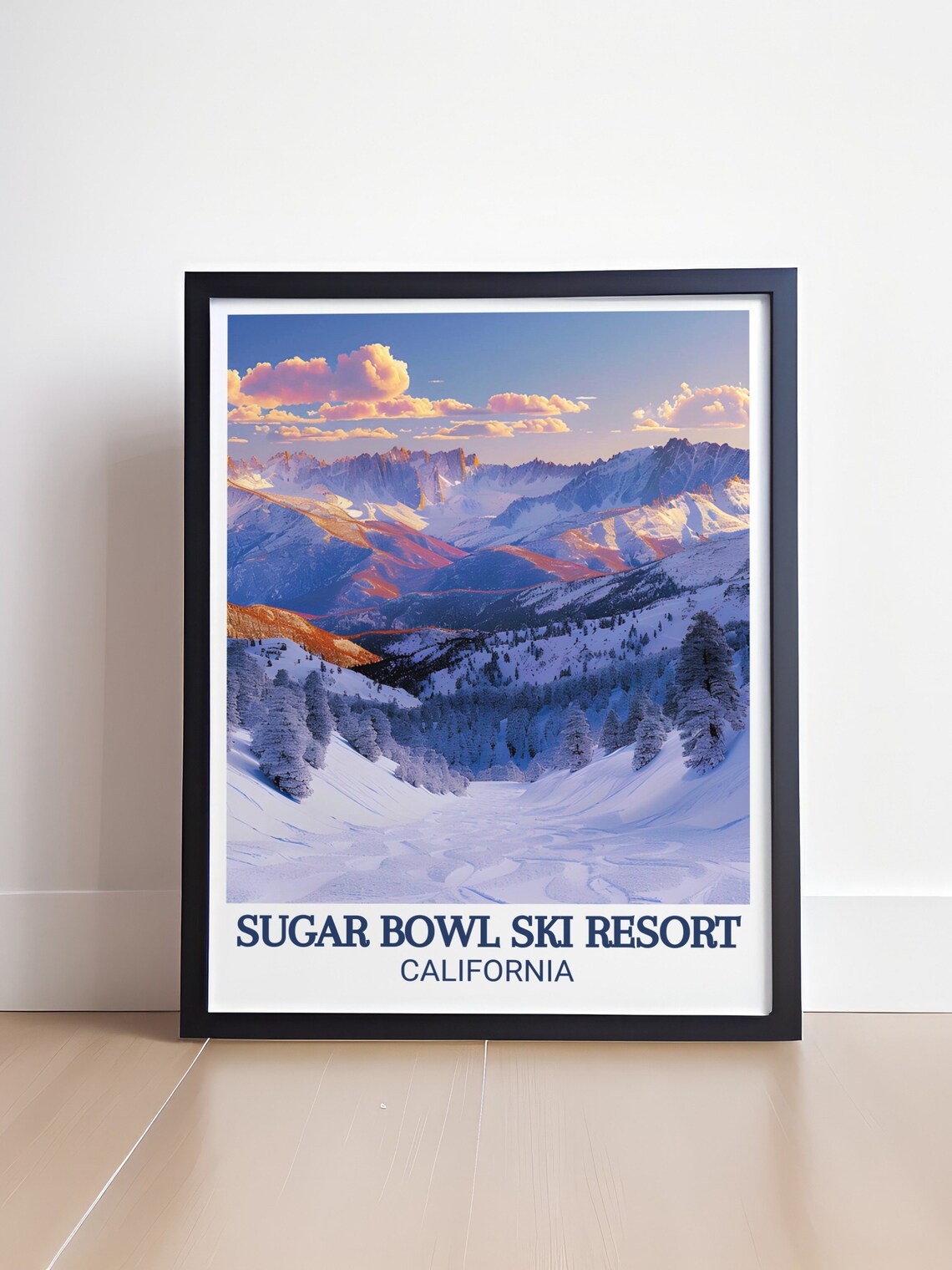 Sugar Bowl Ski Terrain Poster, Home Decor - Image 2