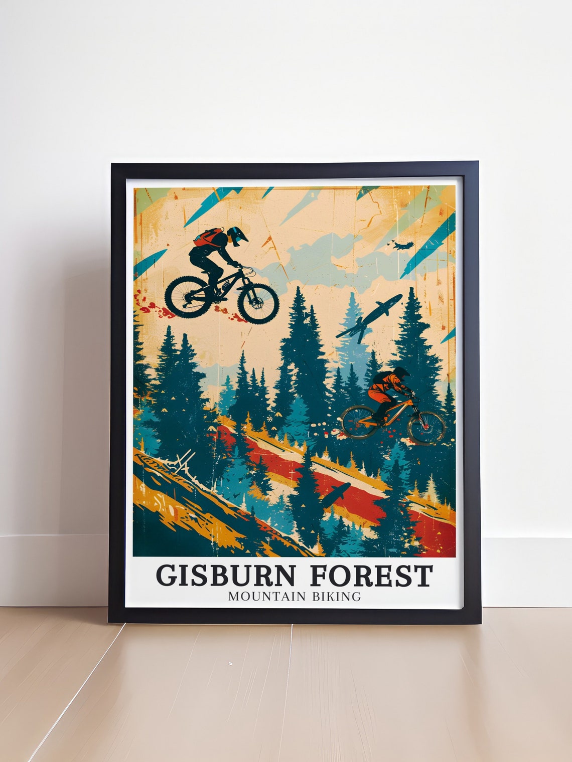 Gisburn Forest Mountain Biking Airborne Jump Adventure Poster - Image 4