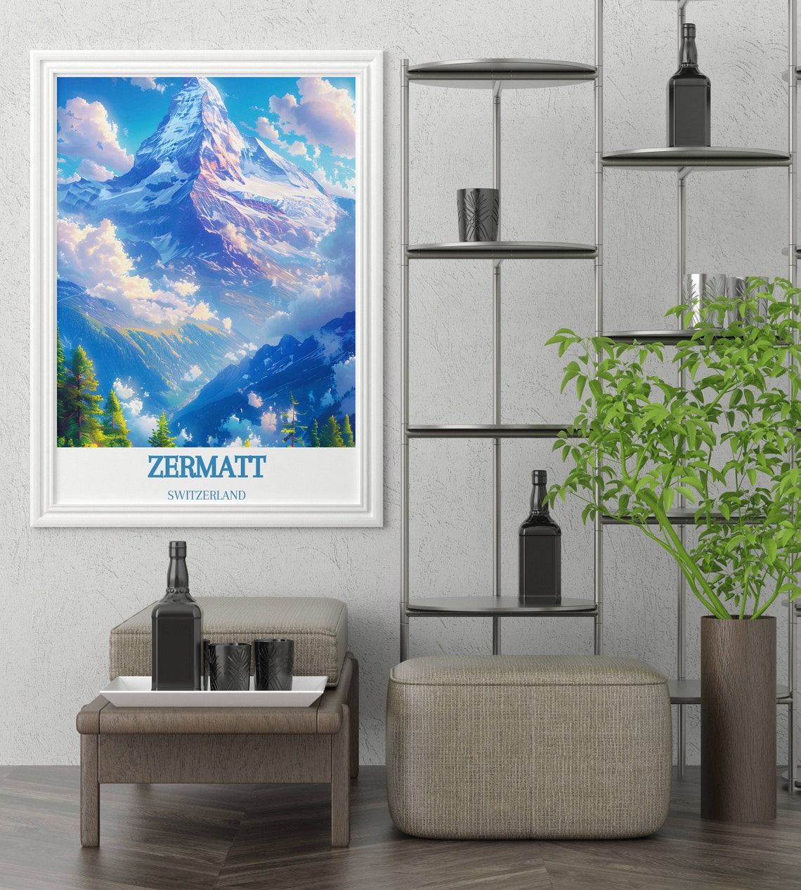 Zermatt Switzerland Matterhorn Sunrise Alpine Peak View Poster - Image 3