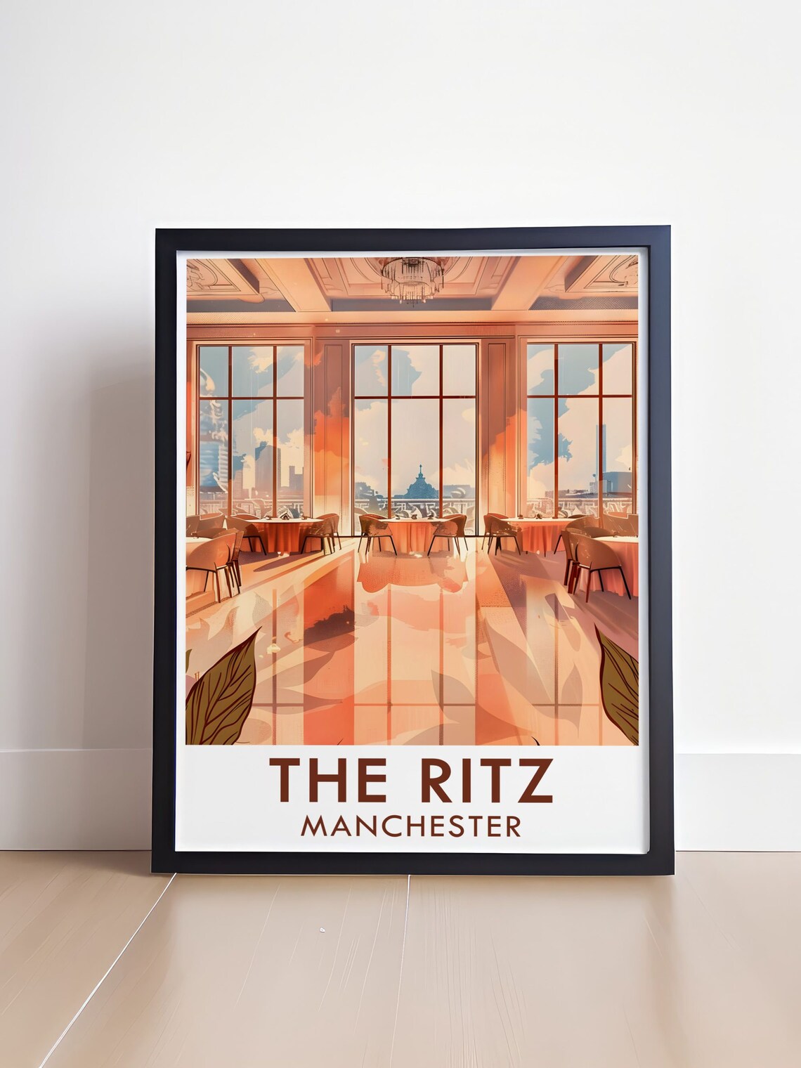 The Ritz Manchester Poster Grand Ballroom Travel Poster The Ritz Manchester Print The Ritz Manchester Grand Ballroom Art Print - Image 4