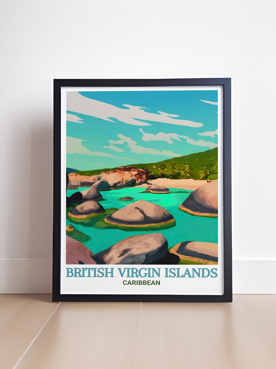 The Baths Granite Boulders Turquoise Cove Virgin Gorda Poster - Image 4
