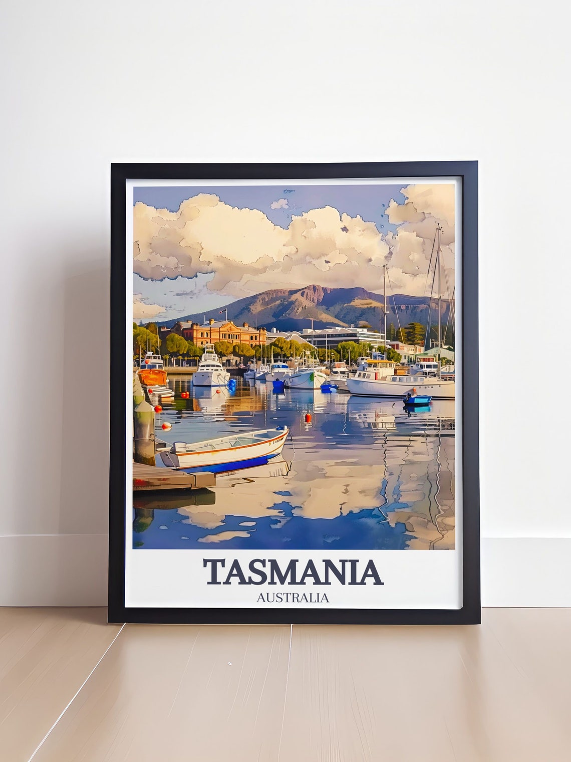 Tasmania Travel Print Art Of Hobart Mount Wellington Tasmania Wall Art Prints Of Hobart Mount Wellington Tasmania Art Gifts - Image 4