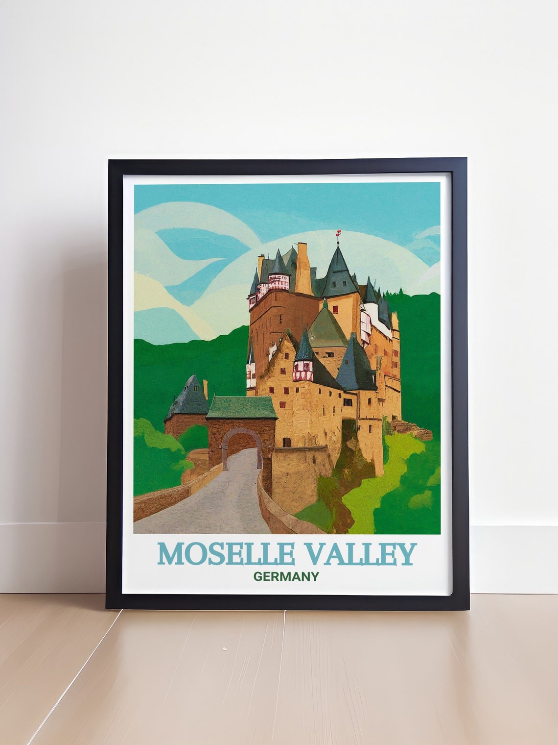 Moselle Valley Burg Eltz Castle Forest Germany Travel Poster - Image 4