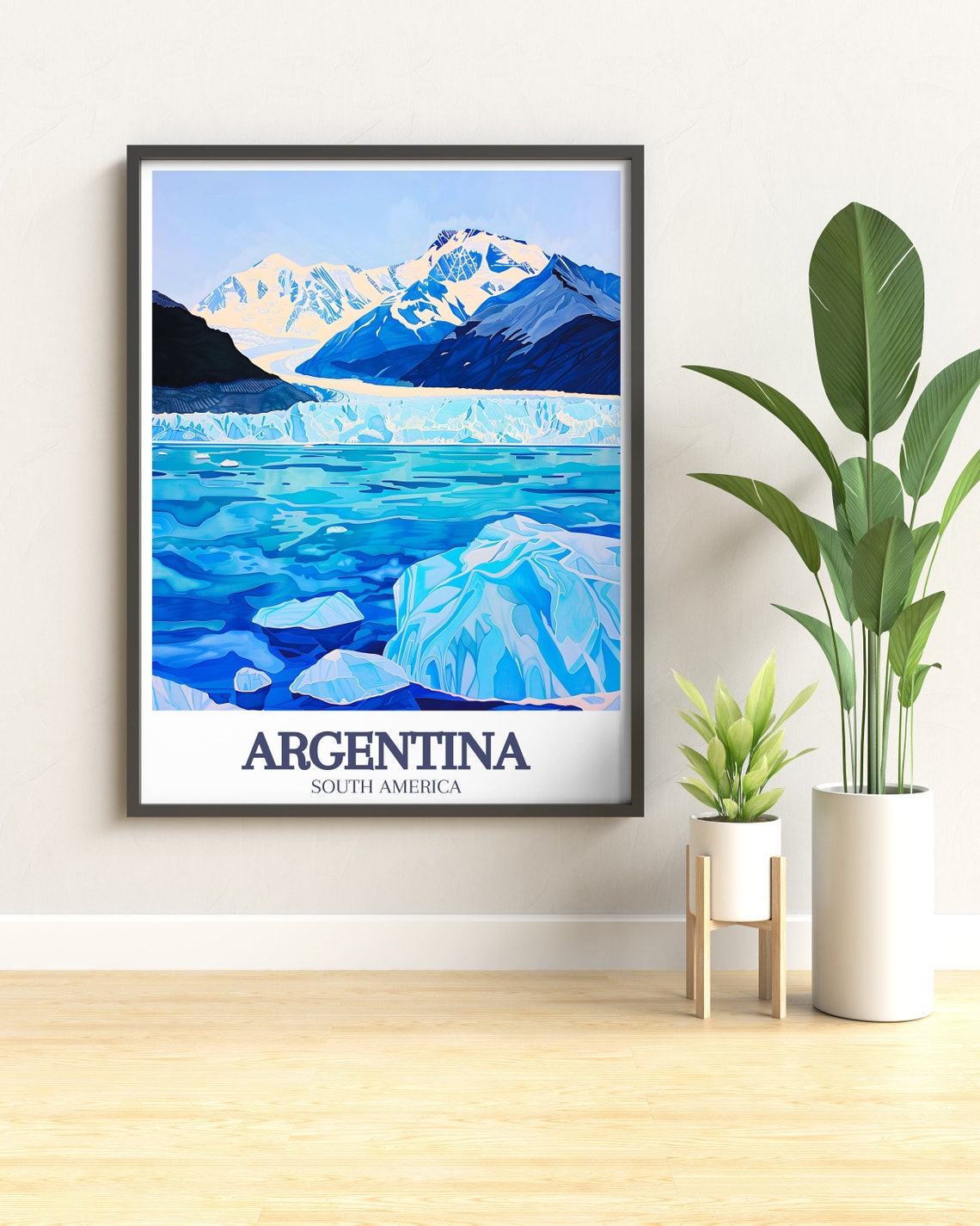 Argentina Perito Moreno Glacier Blue Ice Lake Patagonia Poster - Image 3