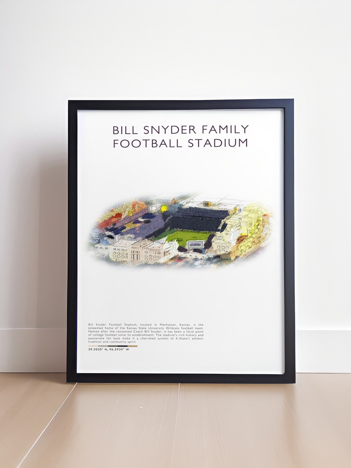 Kansas State Bill Snyder Family Football Stadium Wildcats Poster - Image 2