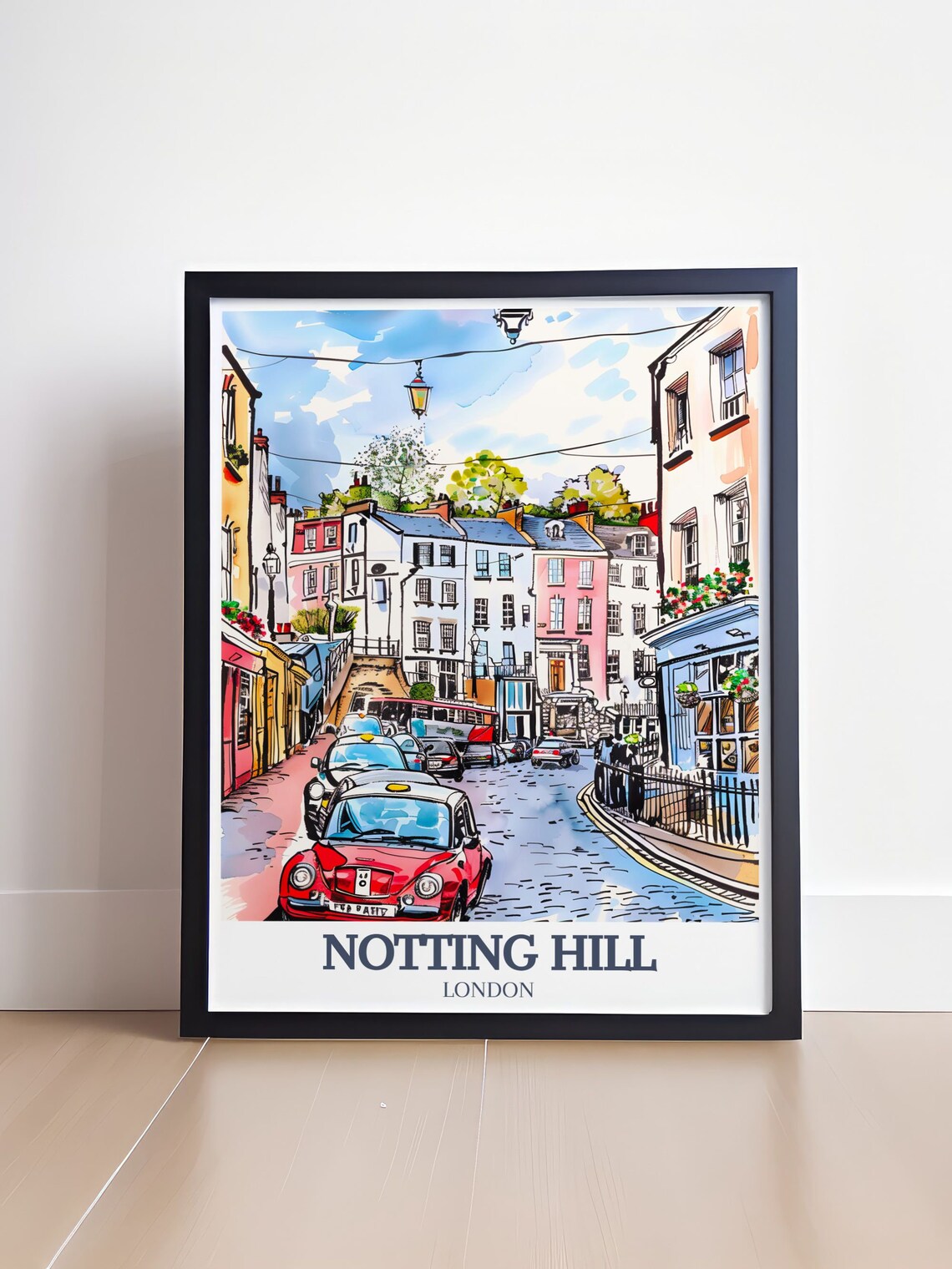 Notting Hill, Portobello Road Travel Poster - Image 4