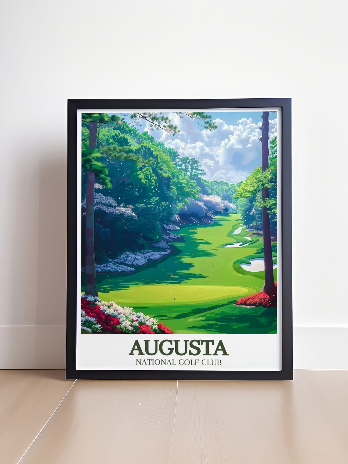 Augusta National Golf Club Fairway Azaleas Georgia Sports Poster - Image 4