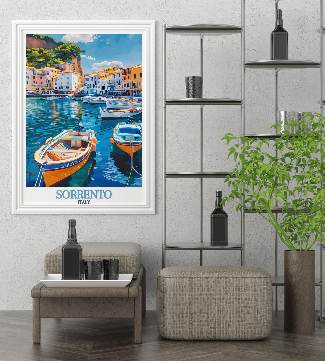 Sorrento Marina Grande Travel Poster, Italy - Image 4