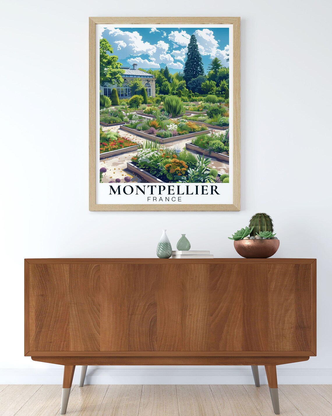 Montpellier France Print Jardis Des Plantes De Montpellier Art Montpellier Print France Wall Art Montpellier Poster - Image 3